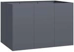 vidaXL Pflanzgef&auml;&szlig; Anthrazit 120x80x80 cm Stahl 860789