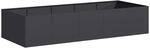 vidaXL Pflanzgef&auml;&szlig; Schwarz 200x80x40 cm Stahl 860752