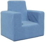 vidaXL Kindersofa Blau Weich Pl&uuml;sch 4104794