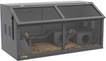 PawHut Hamsterk&auml;fig 100cm mit H&auml;ngebr&uuml;cke Leitern