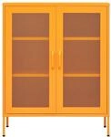vidaXL Lagerschrank Senfgelb 80x35x101,5 cm Stahl Modell 4