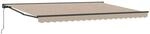 vidaXL Markisenrahmen Beige 450 x 300 cm Polyester mit PU-Beschichtung 3330981