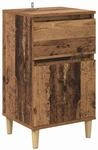 vidaXL Nachttisch mit Schubladen Altholz 40 x 35 x 70 cm Holzwerkstoff 881233