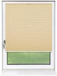Deco-Raum Plissee Basic ohne Bohren 100x150cm Beige Blickdicht Klemmfix