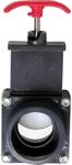Planet Pool PVC Absperrschieber Schlauchanschluss 2 x 38 mm und 2 Klemmen