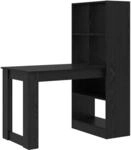 vidaXL Schreibtisch mit Regal Schwarz Eichen-Optik 122 x 67 x 145 cm 3337258