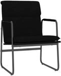 vidaXL Loungesessel Schwarz 55x64x80 cm Stoff 351344