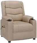vidaXL Relaxsessel Cappuccino-Braun Kunstleder 348048