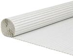 vidaXL Gartenzaun Doppelseitig Wei&szlig; 1,8x3 m PVC 42002618