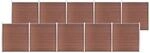 vidaXL Gartenzaun WPC 1737x186 cm Braun 3053215