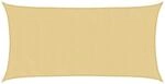 vidaXL Sonnensegel Sandfarbe 7x4 m 100% Polyester Oxford 4000578