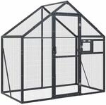 vidaXL Voliere Anthrazit 179x100x185 cm Aluminium
