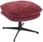 MCW Hocker mit Polster P32 Stoff/Textil Chenille Beere