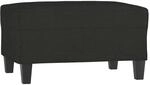 vidaXL Fu&szlig;hocker Schwarz 70x55x41 cm Stoff 349351