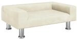vidaXL Kindersofa Creme 70x45x26,5 cm Samt 3196335