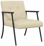 vidaXL Sessel Creme 59 x 75 x 78 cm Stoff 42017696