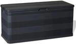 furnicato Gartenbox Schwarz 117&times;45&times;56 cm