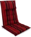 Beautissu Sun-HL Hochlehner 119x50x8cm Rot-Gestreift