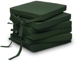 Beautissu 6er Set Loft SK Stuhlkissen Dunkelgr&uuml;n 45x40x5cm