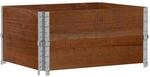 vidaXL Pflanzkisten Braun 80x60 cm Massivholz Kiefer 2098492