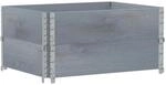 vidaXL Pflanzkisten Grau 80x60 cm Massivholz Kiefer 2154447