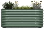 Blumfeldt High Grow Hochbeet 200x80x100 cm Stahl-Wellblech Rechteckig Dunkles