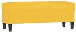 vidaXL Sitzbank Hellgelb 100x35x41 cm Stoff 349412