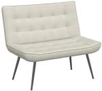 vidaXL Sitzbank Creme 110x74x84 cm Samt 4012345