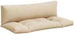 vidaXL Palettenkissen 2-Tlg Beige Stoff 360925