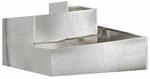 vidaXL Garten-Pflanzgef&auml;&szlig; Silber 80 x 80 x 50 cm Edelstahl 873582