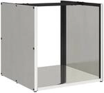 vidaXL Brennholzregal 40x40x40 cm Edelstahl 864241