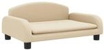 vidaXL Kindersofa Creme 70x45x30 cm Stoff 3196357