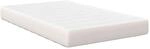 vidaXL Bettmatratze mit Matratze Creme 120 x 190 cm Stoff 42008278