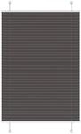 vidaXL Plissee Schwarz 100x100 cm Stoffbreite 99,4 cm Polyester 4015126