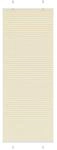 vidaXL Plissee Creme 80x200 cm Stoffbreite 79,4 cm Polyester 4015309