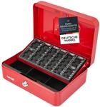 HMF 10022-03 Geldkassette Abschlie&szlig;bar Kasse Euro M&uuml;nzz&auml;hlbrett 3...