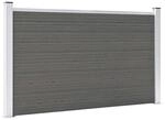 vidaXL Gartenzaun WPC 180&times;105 cm Grau 49073