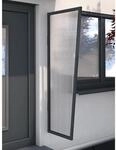 Gutta Seitenblende f&uuml;r B2 PC Klar Anthrazit 175 cm x 60 cm x 45 cm