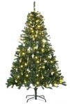 HOMCOM Weihnachtsbaum Tannenbaum mit Deko 200 LEDs 745 Spitzen &Oslash; 112 x H180 cm