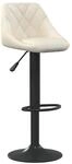 vidaXL Barhocker Creme Samt 335337