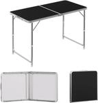 WOLTU Campingtisch Klapptisch Gartentisch H&ouml;henverstellbar Schwarz