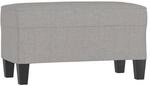 vidaXL Sitzbank Hellgrau 70x35x41 cm Stoff 349431