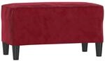 vidaXL Sitzbank Weinrot 70x35x41 cm Samt 349401