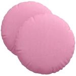 vidaXL Sitzkissen 2 Stk Rosa &Oslash;40 x 13 cm Stoff 42014135