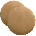 vidaXL Sitzkissen 2 St&uuml;ck Braun &Oslash; 40 x 13 cm Samt 42014145