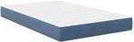 vidaXL Bettmatratze mit Matratze Blau 120 x 190 cm Stoff 42008279