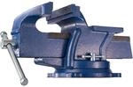 Tectake Schraubstock Aus Gusseisen Mit Amboss 33 x 15 x 17 cm Blau