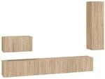vidaXL 4-Tlg TV-Schrank-Set Sonoma-Eiche Holzwerkstoff 3114328
