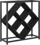 vidaXL Weinregal Schwarz Eichen-Optik 51 x 18 x 52,5 cm Holzwerkstoff 868219