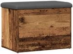 vidaXL Sitzbank mit Stauraum Altholz-Optik 62x42x45 cm Holzwerkstoff 857615